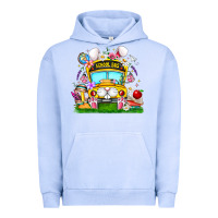 Pigment Grape Ice Easter School Bus Urban Hoodie - CowhideDigitalArt