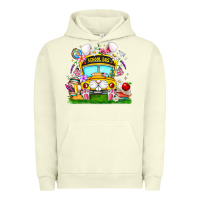 Pigment Pistachio Easter School Bus Urban Hoodie - CowhideDigitalArt