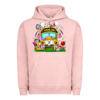 Pigment Salmon Easter School Bus Urban Hoodie - CowhideDigitalArt
