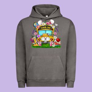 Easter School Bus Urban Hoodie Designed By Cowhidedigitalart