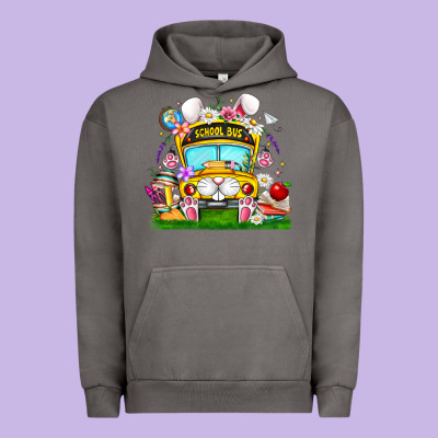Easter School Bus Urban Hoodie Designed By Cowhidedigitalart