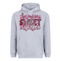 Heather Grey be mine sweet valentine Heavyweight Hoodie - OliviaCreatesArt