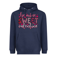 Navy be mine sweet valentine Heavyweight Hoodie - OliviaCreatesArt