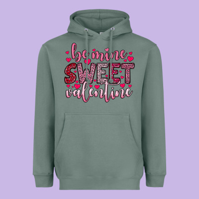 Be Mine Sweet Valentine Heavyweight Hoodie Designed By Oliviacreatesart