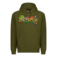 Army Green Luckiest lunch lady St. Patrick's Day Premium Hoodie - CowGirlArtShop