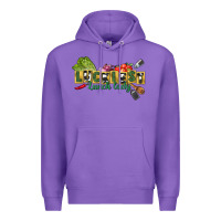 Purple Luckiest lunch lady St. Patrick's Day Premium Hoodie - CowGirlArtShop