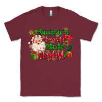 Burgundy santas favorite hair stylist Classic Tee - MaliasSmallBusiness