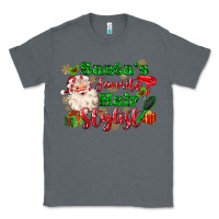 Charcoal Heather santas favorite hair stylist Classic Tee - MaliasSmallBusiness