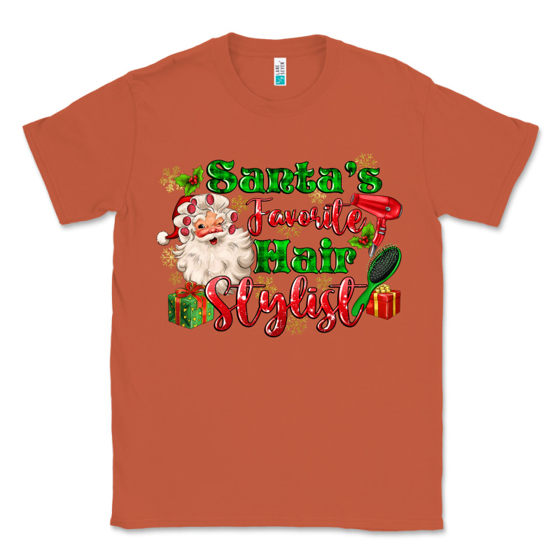 Santas Favorite Hair Stylist Classic Tee by MaliasSmallBusiness | Teevron