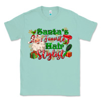 Seafoam santas favorite hair stylist Classic Tee - MaliasSmallBusiness
