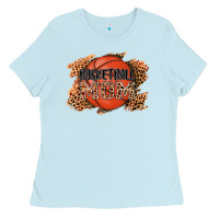 Baby Blue basketball mom Ladies Tee - AdoDesignShop