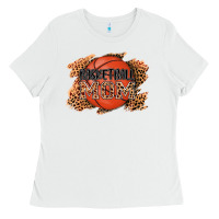 White basketball mom Ladies Tee - AdoDesignShop