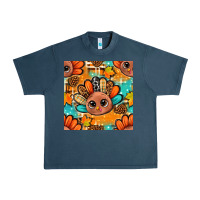 Midnight Navy thanksgiving turkey and cone with tartan seamless pattern bbs Urban Heavy Tee - BundleAndBundleShop