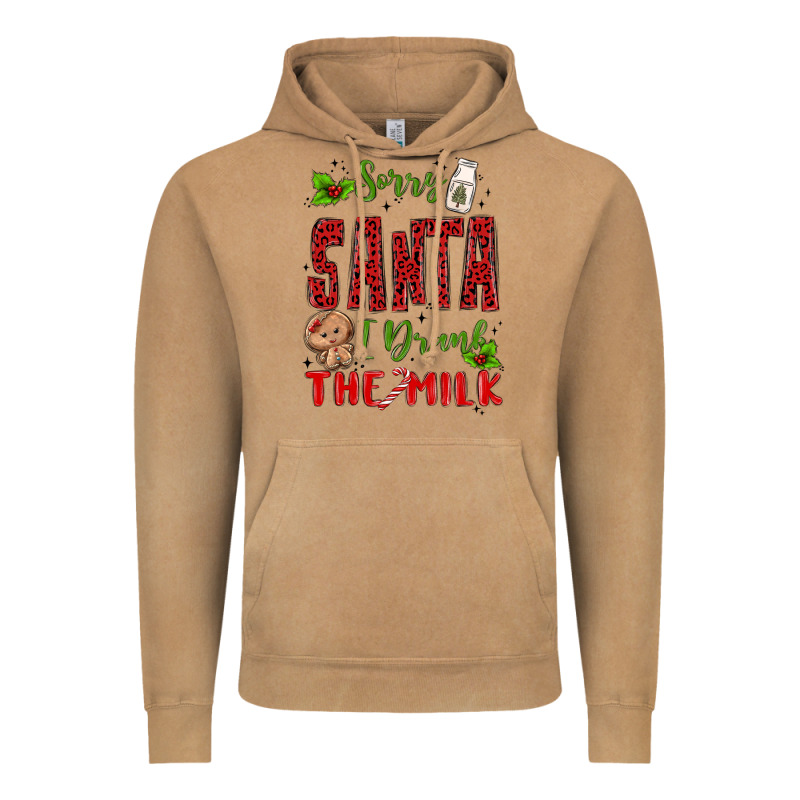 Sorry Santa ı Drank The Milk Vintage Hoodie by MaliasSmallBusiness | Teevron