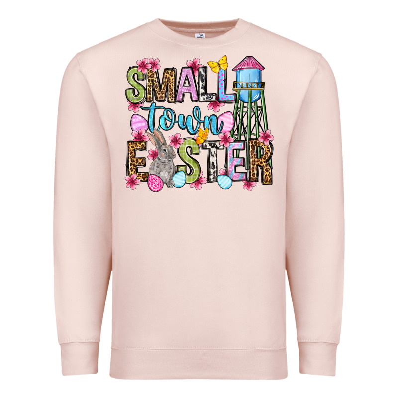Easter Day Small Town Easter Premium Sweatshirt by OliviaCreatesArt | Teevron