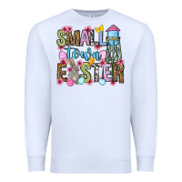 White Easter Day Small town Easter Premium Sweatshirt - OliviaCreatesArt