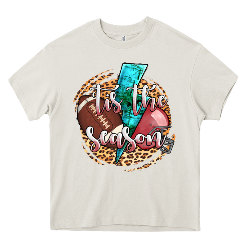 Tis The Season Football Helmet Heavy Core Tee by AdoDesignShop | Teevron