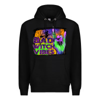 Black bad witch vibes Premium Hoodie - JahusDesignShop