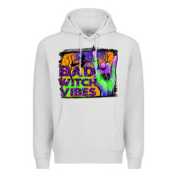 Dove Grey bad witch vibes Premium Hoodie - JahusDesignShop