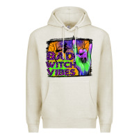 Oatmeal Heather bad witch vibes Premium Hoodie - JahusDesignShop