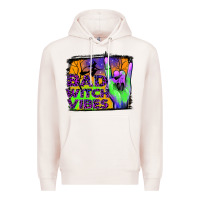 Pale Pink bad witch vibes Premium Hoodie - JahusDesignShop