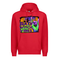 Red bad witch vibes Premium Hoodie - JahusDesignShop