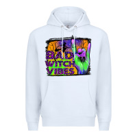White bad witch vibes Premium Hoodie - JahusDesignShop