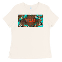 Bone western texas and bullskulls with turquoise and leopard licanse plate Ladies Tee - Artiststas