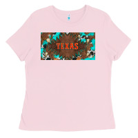 Bubblegum Pink western texas and bullskulls with turquoise and leopard licanse plate Ladies Tee - Artiststas