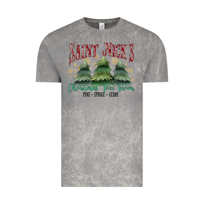 Saint Nick's Christmas Tree Farm Vintage Tee by MaliasSmallBusiness | Teevron