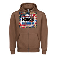Chestnut memorial day honor and remember Zipper Hoodie - CowGirlArtShop
