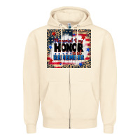 Sandshell memorial day honor and remember Zipper Hoodie - CowGirlArtShop