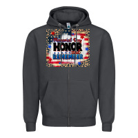 Smoke memorial day honor and remember Zipper Hoodie - CowGirlArtShop