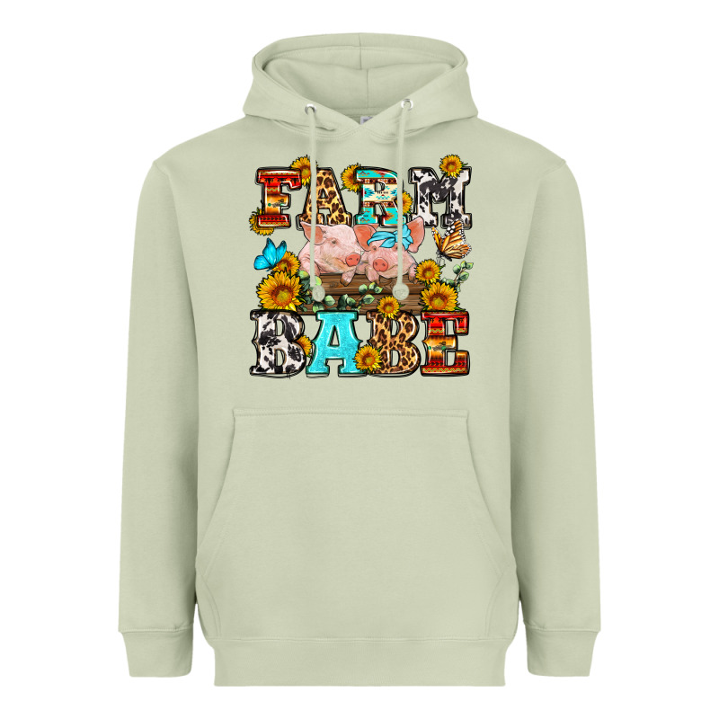 Western Farm Babe Heavyweight Hoodie by OliviaCreatesArt | Teevron