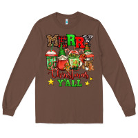 Chestnut merry Christmas y'all gnome coffee Long Sleeve Tee - Jasminsmagicworld