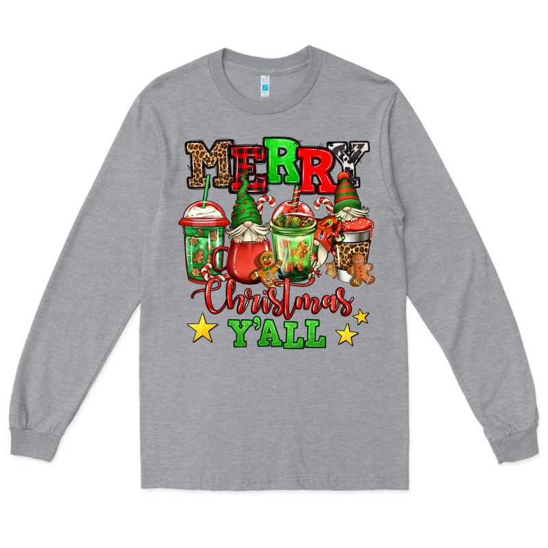 Merry Christmas Y'all Gnome Coffee Long Sleeve Tee by Jasminsmagicworld | Teevron