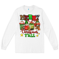 White merry Christmas y'all gnome coffee Long Sleeve Tee - Jasminsmagicworld