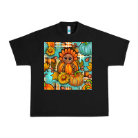 Black thanksgiving turkey with tartan seamless pattern bbs Urban Heavy Tee - BundleAndBundleShop