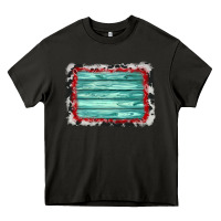 Asphalt cowhide bandana wood background Heavy Core Tee - AdoDesignShop