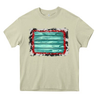 Mossy cowhide bandana wood background Heavy Core Tee - AdoDesignShop
