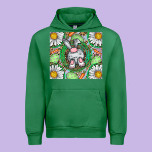 Easter Bunny Urban Hoodie Designed By Cowhidedigitalart
