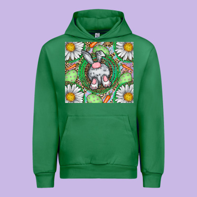Easter Bunny Urban Hoodie Designed By Cowhidedigitalart