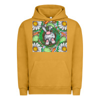Pigment Peanut Butter Easter Bunny Urban Hoodie - CowhideDigitalArt