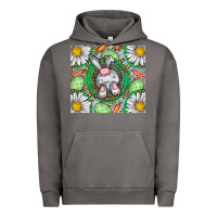 Pigment Tornado Easter Bunny Urban Hoodie - CowhideDigitalArt