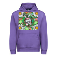 Tulip Easter Bunny Urban Hoodie - CowhideDigitalArt