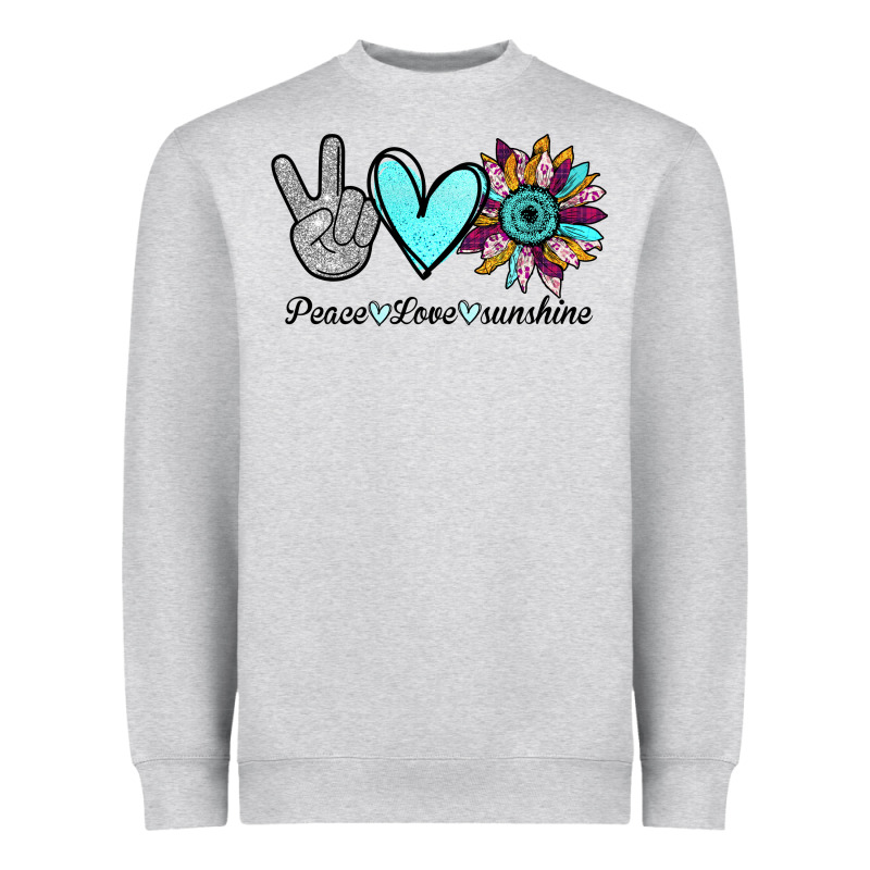 Peace Love Sunshine Heavyweight Sweatshirt by Bettercallsaul | Teevron