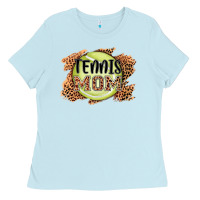 Baby Blue tennis mom Ladies Tee - AdoDesignShop