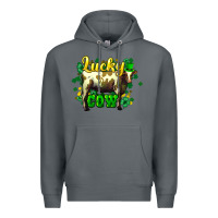 Rock St. Patrick's Day Cow Premium Hoodie - HowdyJamesFarm