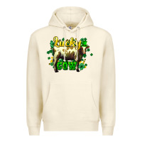 Sandshell St. Patrick's Day Cow Premium Hoodie - HowdyJamesFarm