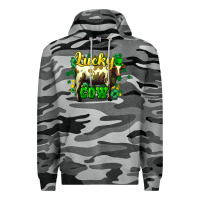 Slate Camo St. Patrick's Day Cow Premium Hoodie - HowdyJamesFarm